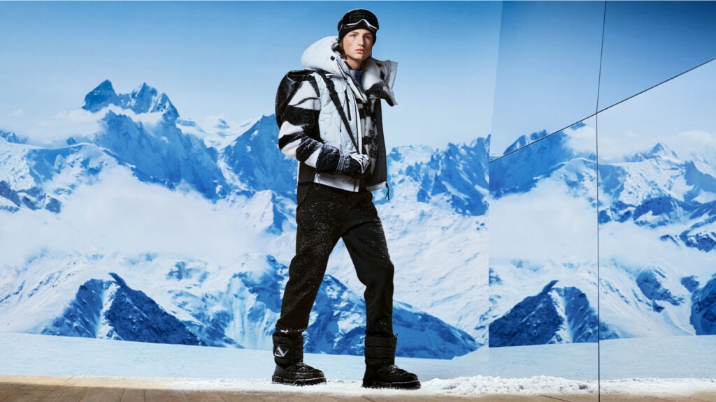 Louis Vuitton's Skiwear Collection Finds Balance on Snowy Slopes