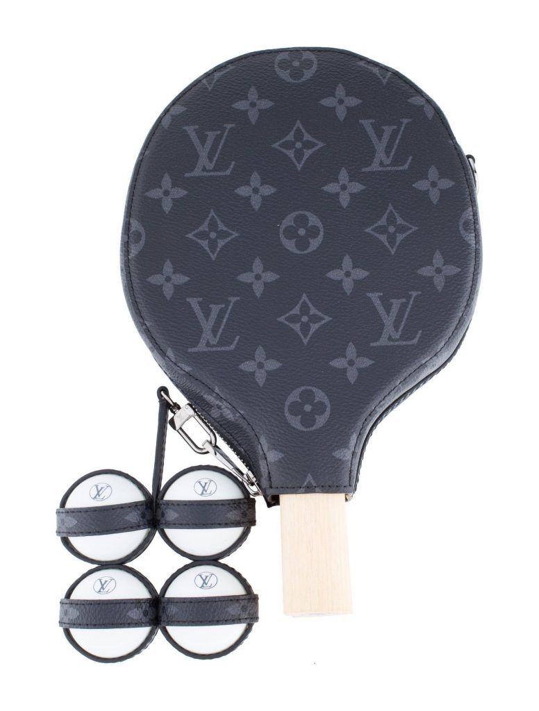 Louis Vuitton Table Tennis Set Racket Balls Monogram Table 