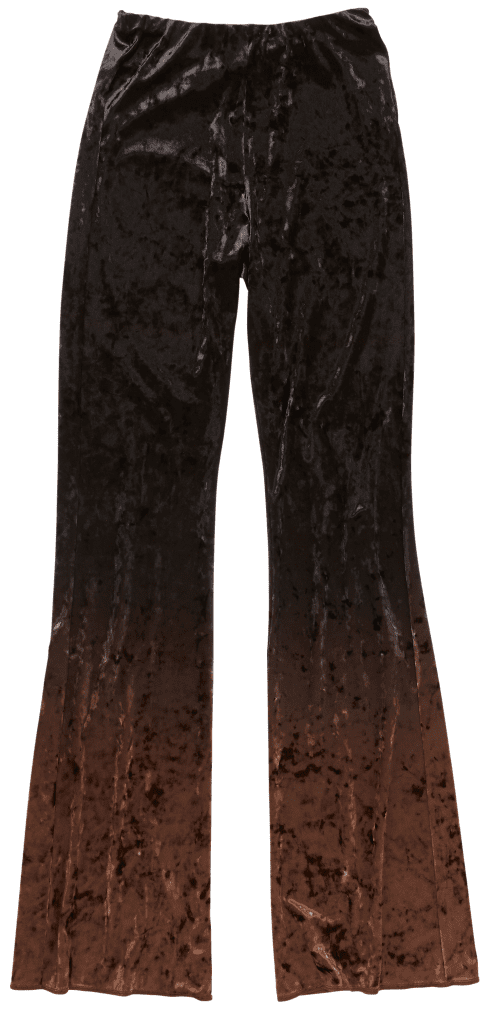 Outfit in Kitzbühel: ACNE Gradient Velvet Trousers