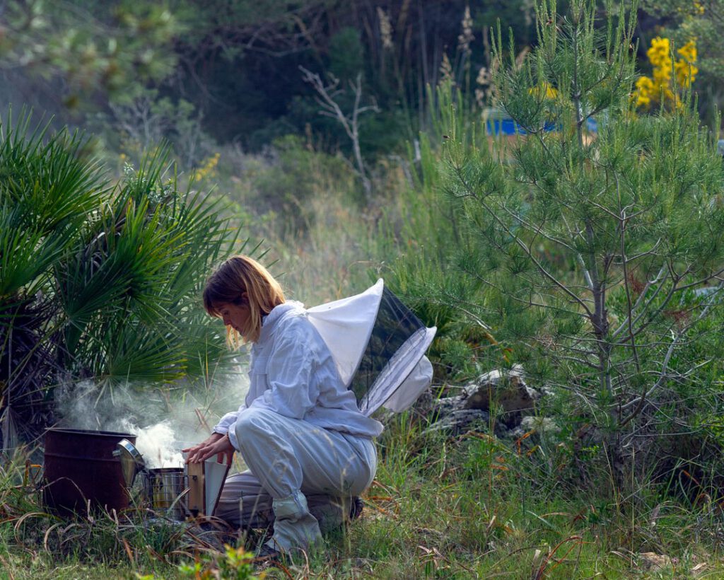 Mindful Traveller - bees - smoke