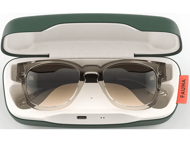 FAUNA: AUDIO sunglasses Spiro Transparent Brown - THE Stylemate