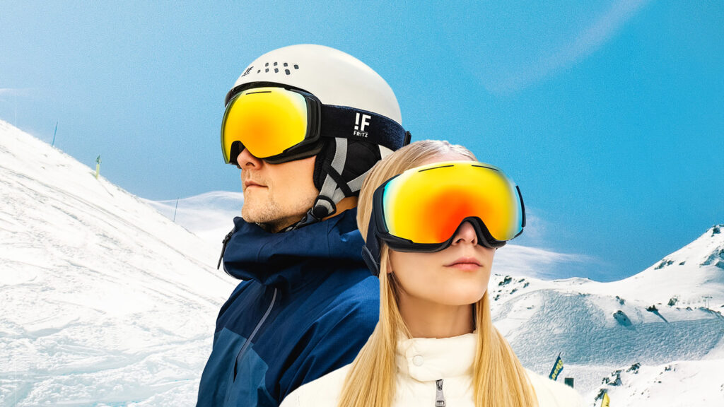 STYLISH DOWNHILL THE SKI - EYEWEAR. Stylemate SKIING FROM GOGGLES WITH FR!TZ