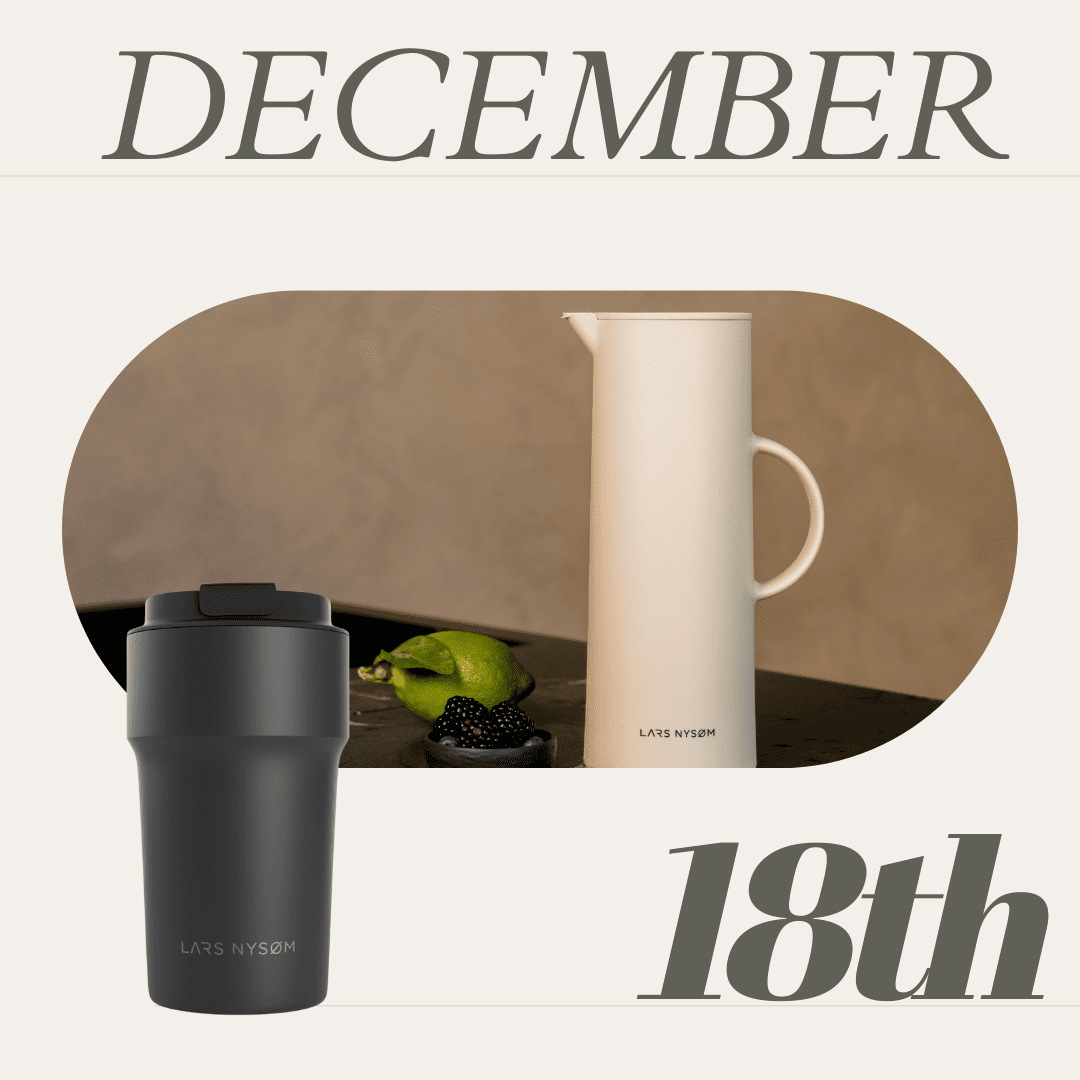 LARS NYSØM Thermos flask & coffee cup // Advent Calender, Day 18