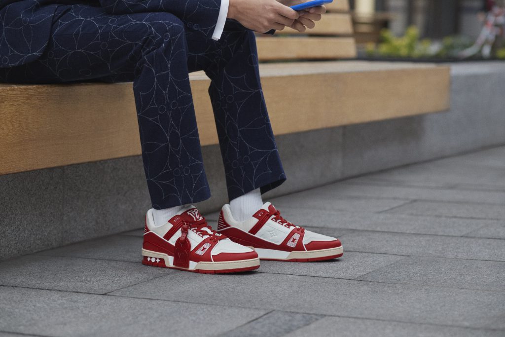 Louis Vuitton  (RED) Trainer: in fight against AIDS - THE Stylemate