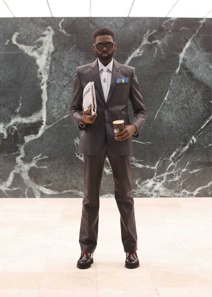 Louis Vuitton's Virgil Abloh makes suit and tie the stuff of