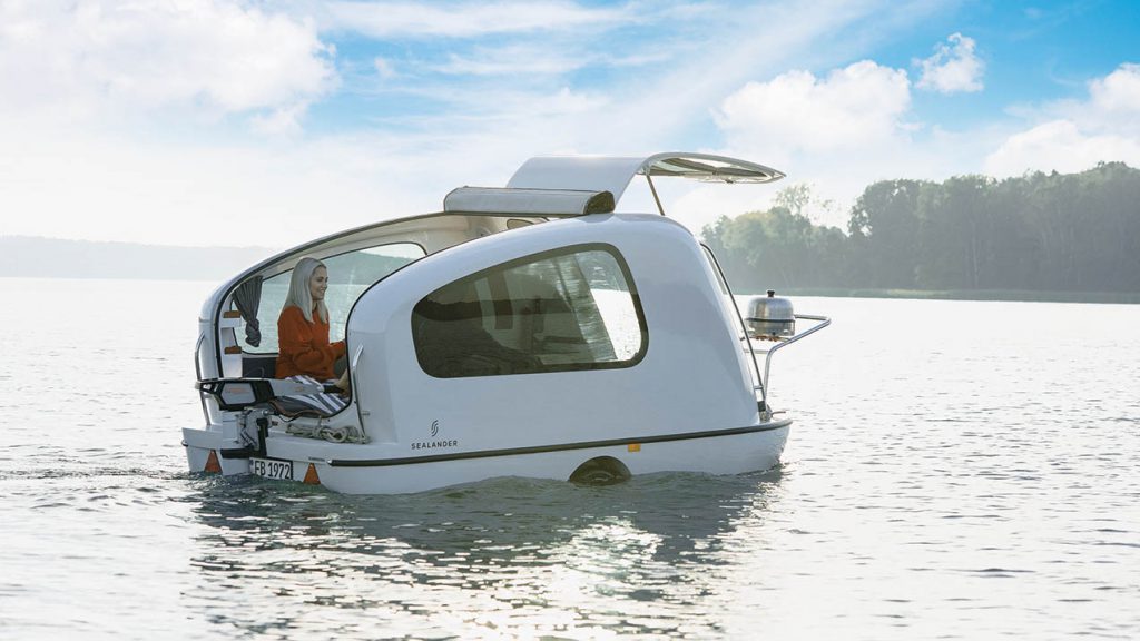 sealander caravan and motor boat