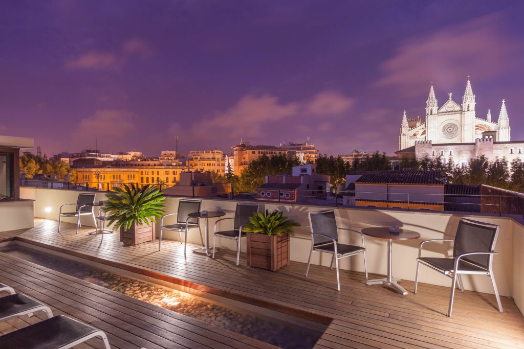 Roof Terrace View Hotel Tres, Palma/Spain